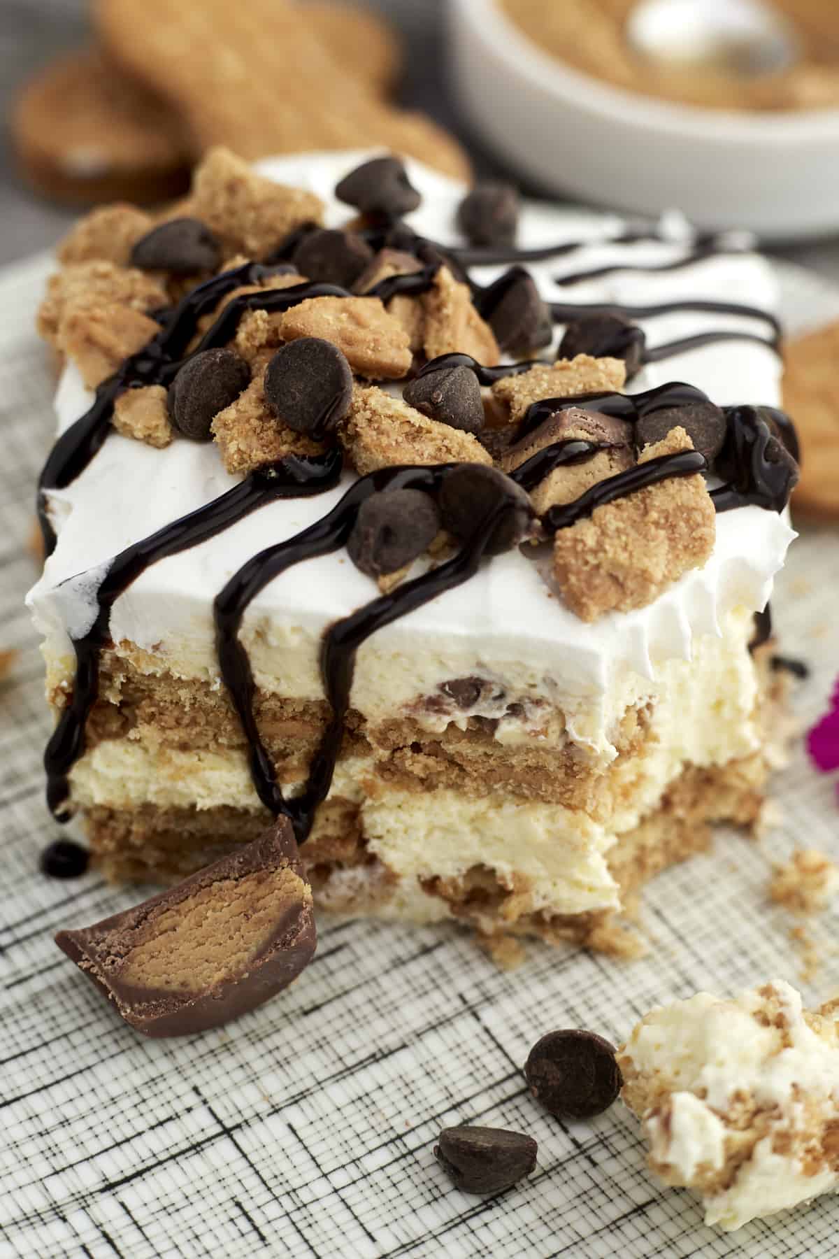 No-Bake Peanut Butter Lasagna