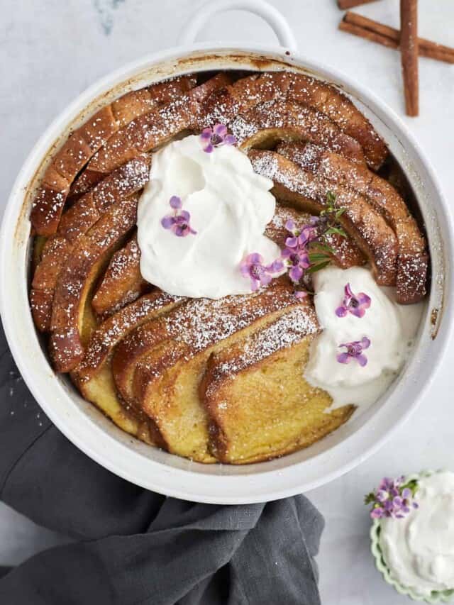 Baked Cinnamon Sugar French Toast Food Dolls