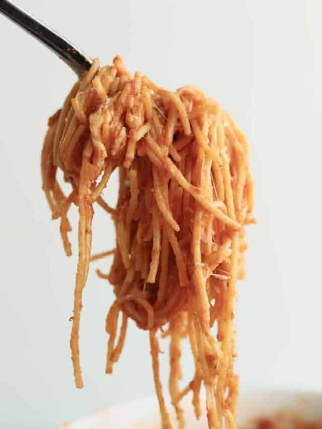 Oven Baked Spaghetti