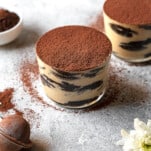 two jars of Oreo tiramisu