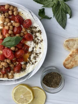 whipped feta with roasted tomatoes