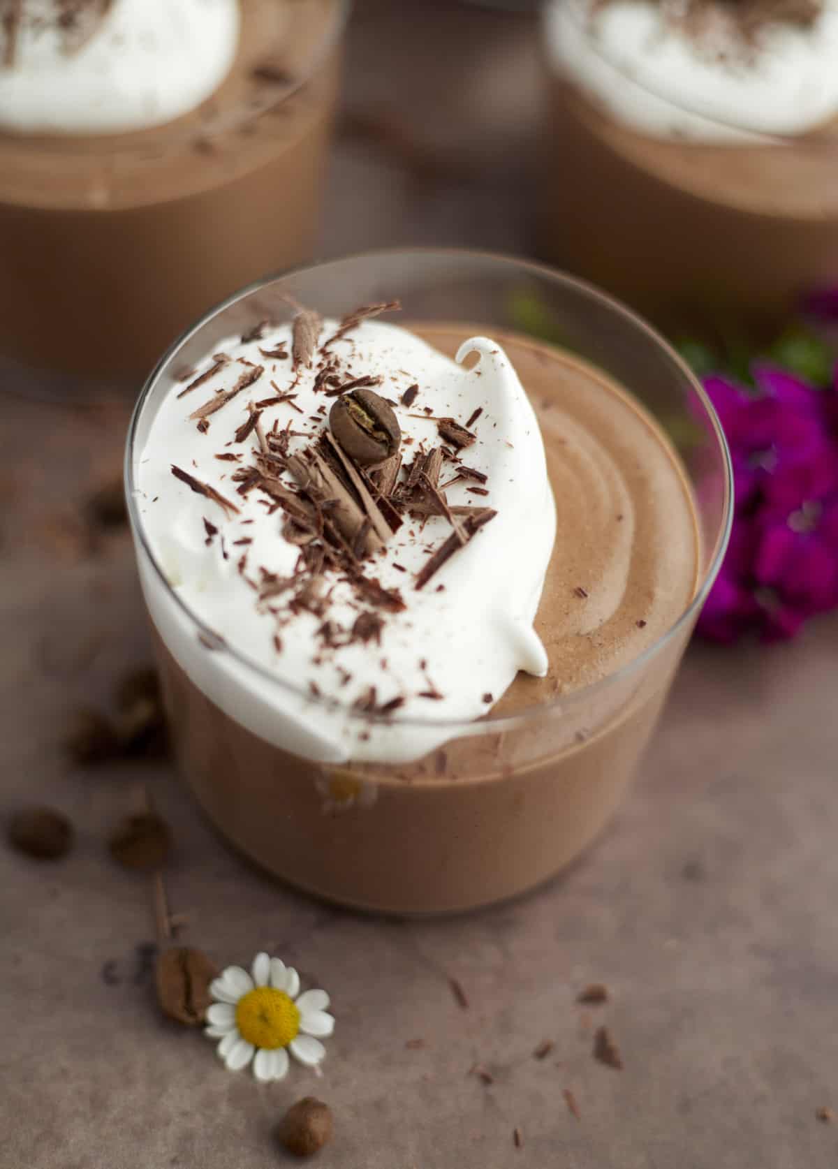 single serving chocolate mousse cup