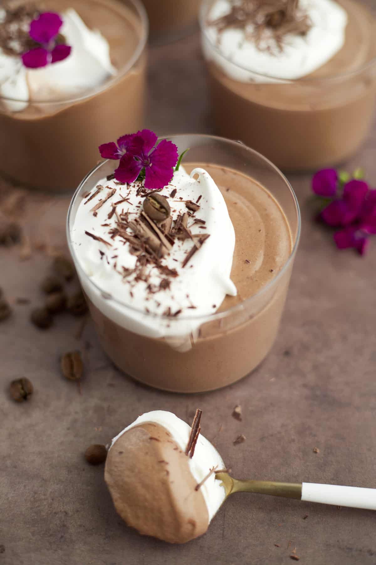 Chocolate Mousse in serving cups