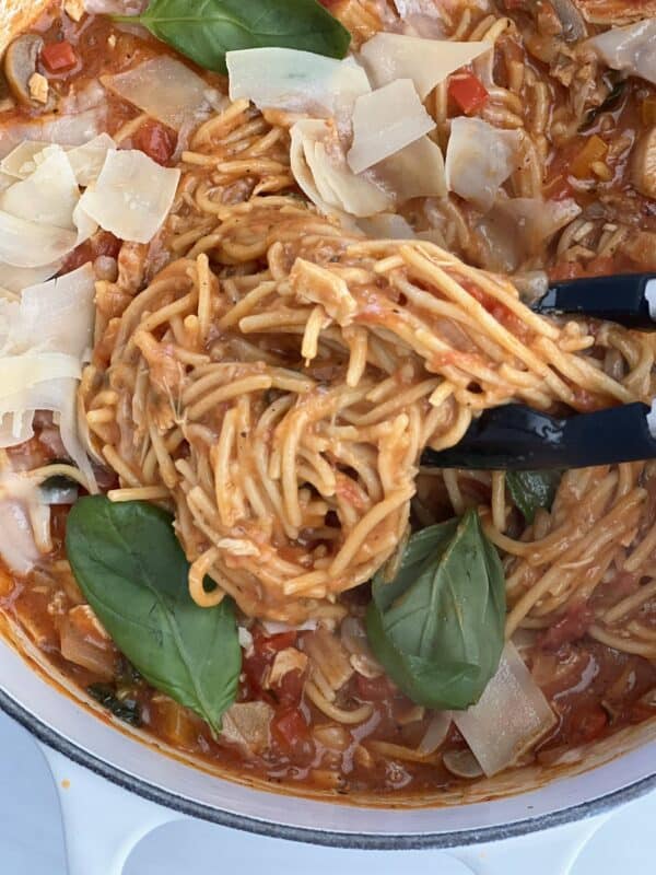 One Pot Spaghetti and One pot healthy spaghetti