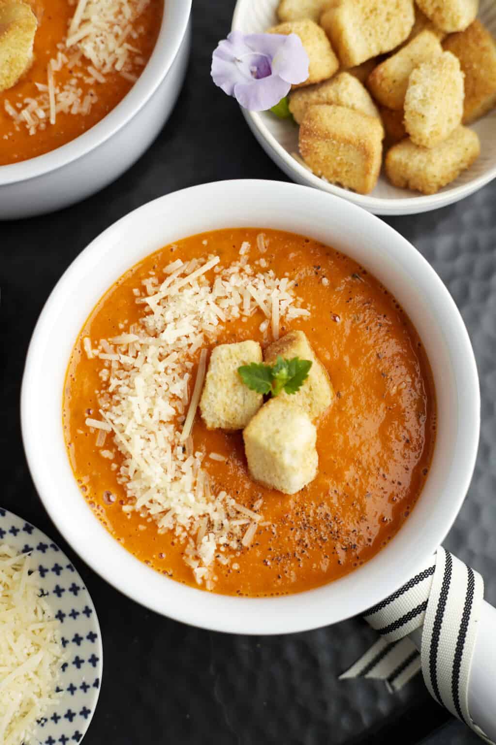 Roasted Tomato Soup Recipe - The Food Dolls