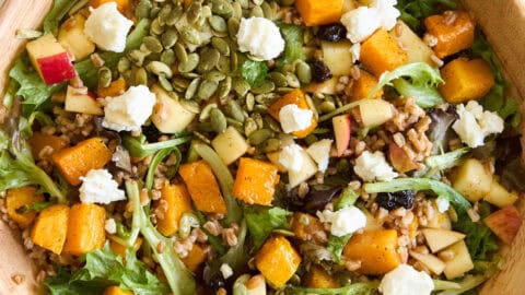 Fall Harvest Salad with Honey Balsamic Vinaigrette