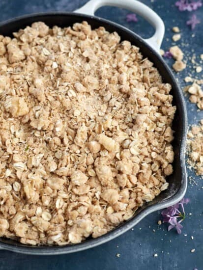 Easy Oat Crumble Topping