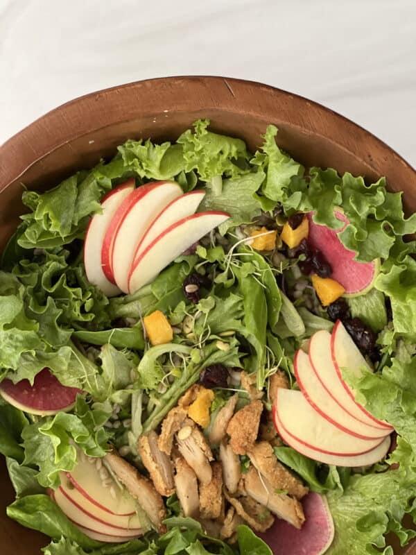 Fall Salad with butternut squash and apples