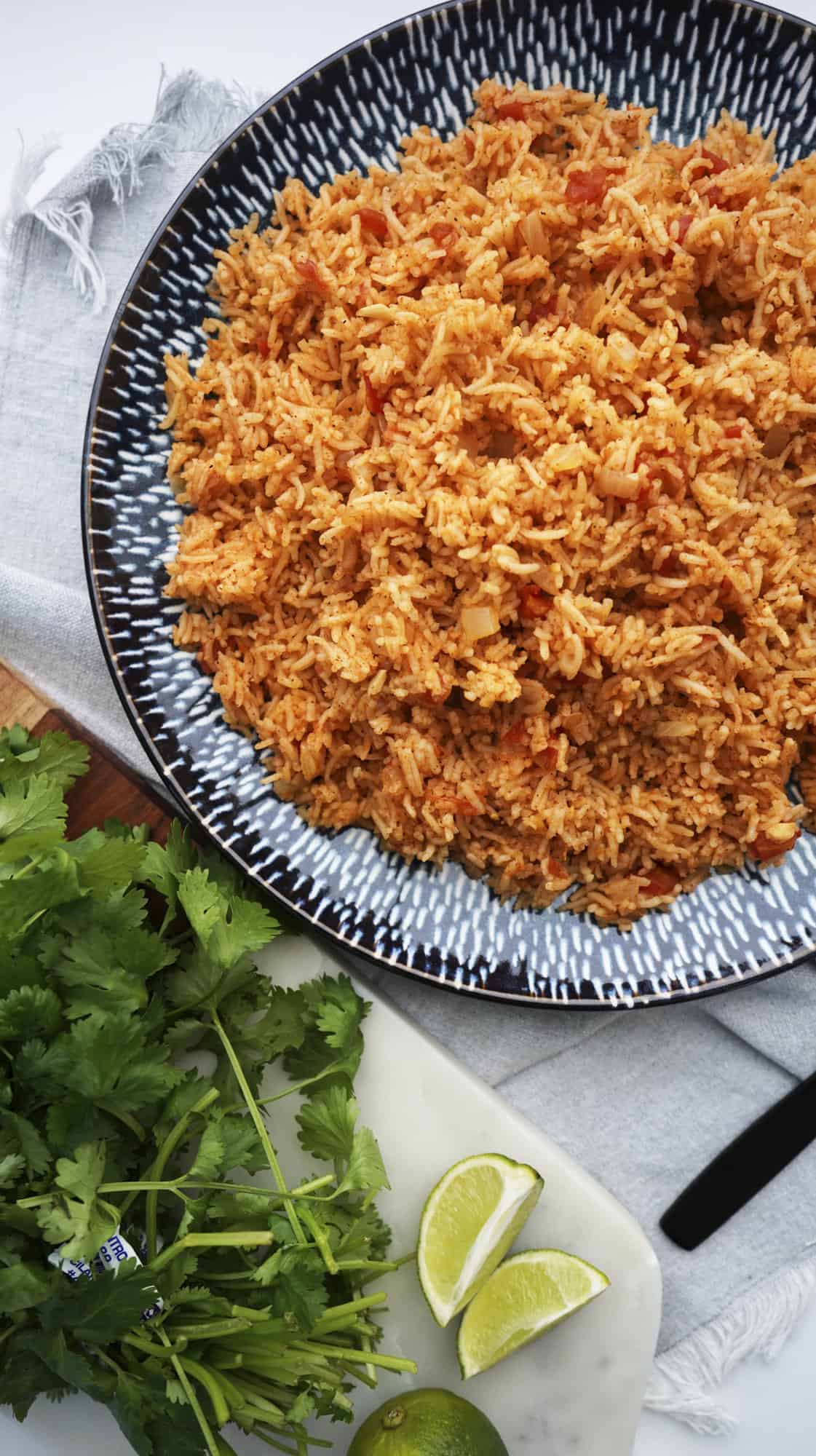 a bowl of easy Spanish style rice