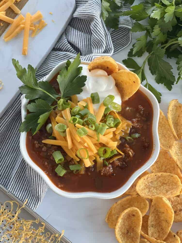 The BEST Slow Cooker Chili