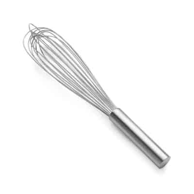 silver 12" whisk
