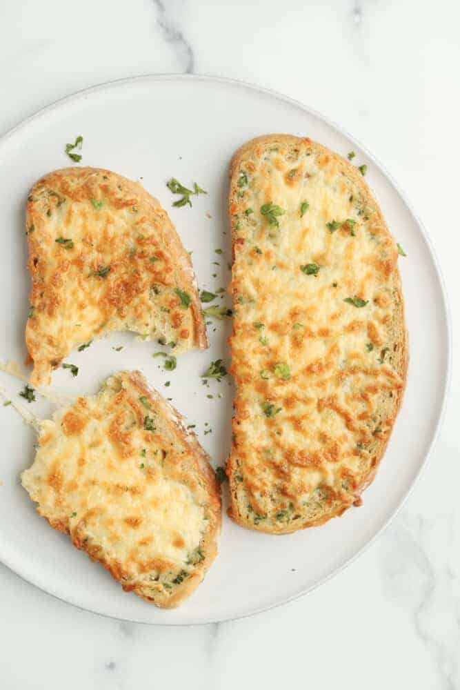 Air Fryer Cheesy Garlic Toast