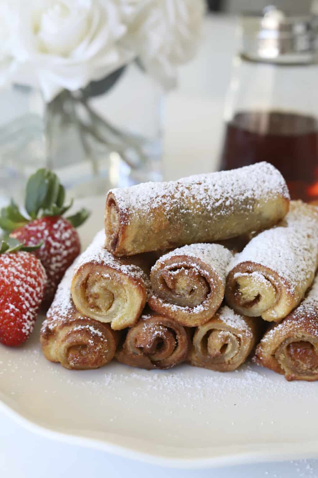 Cinnamon Roll French Toast RollUps (Air Fryer Recipe) Food Dolls