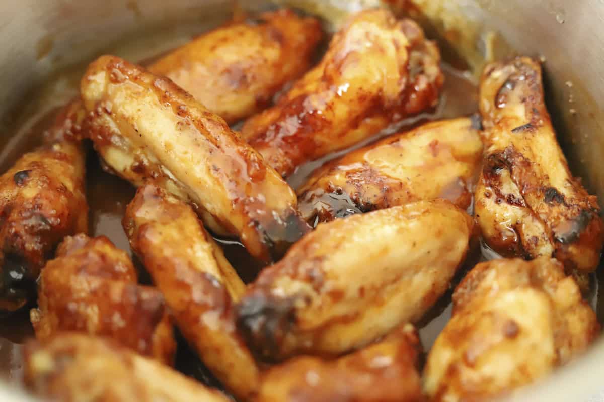 chicken wings in an air fryer