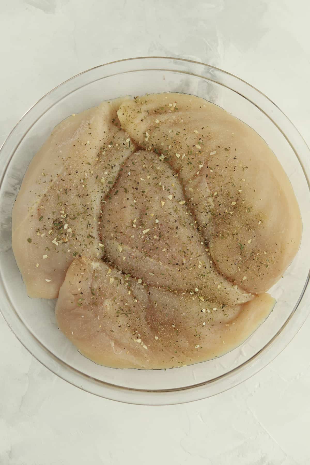 raw chicken in a bowl 