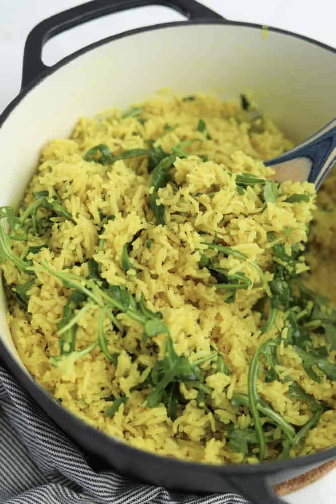 coconut turmeric rice