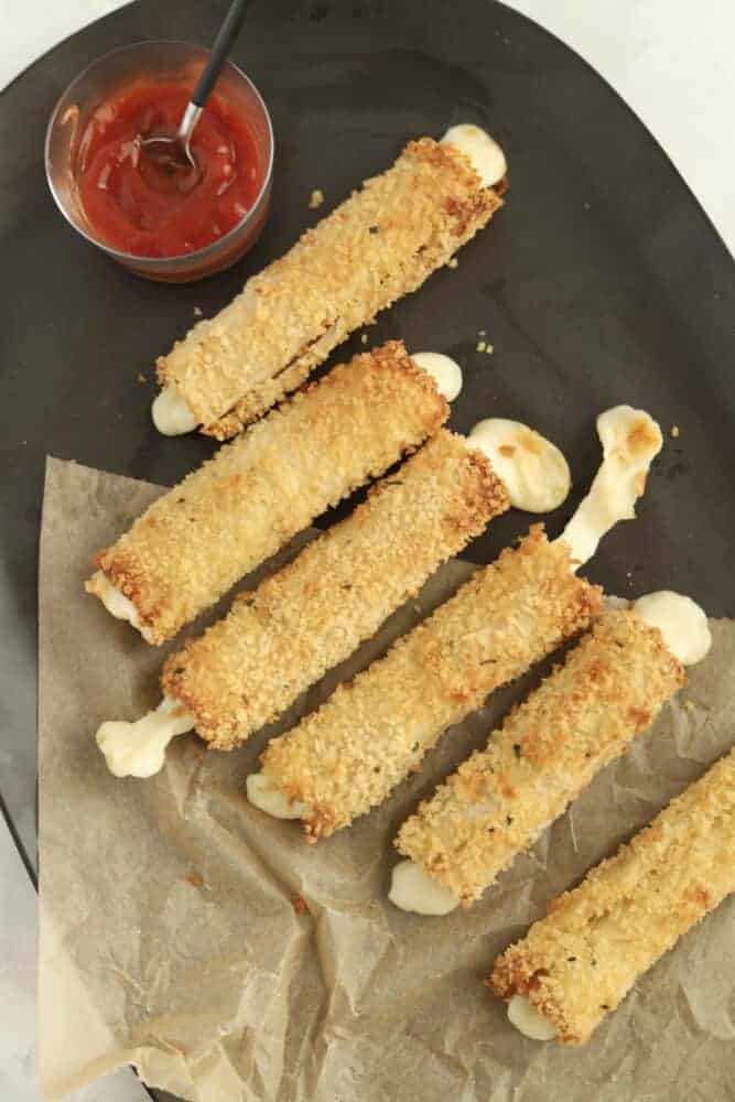 Air Fryer Mozzarella Cheese Sticks