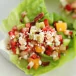 Fruit Salad on a lettuce cup