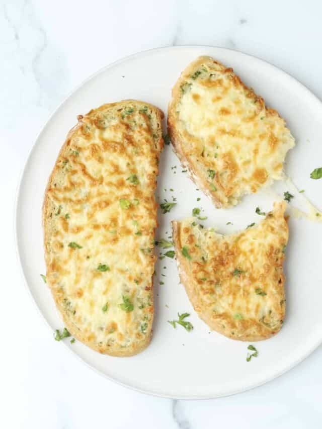 Air Fryer Cheesy Garlic Toast