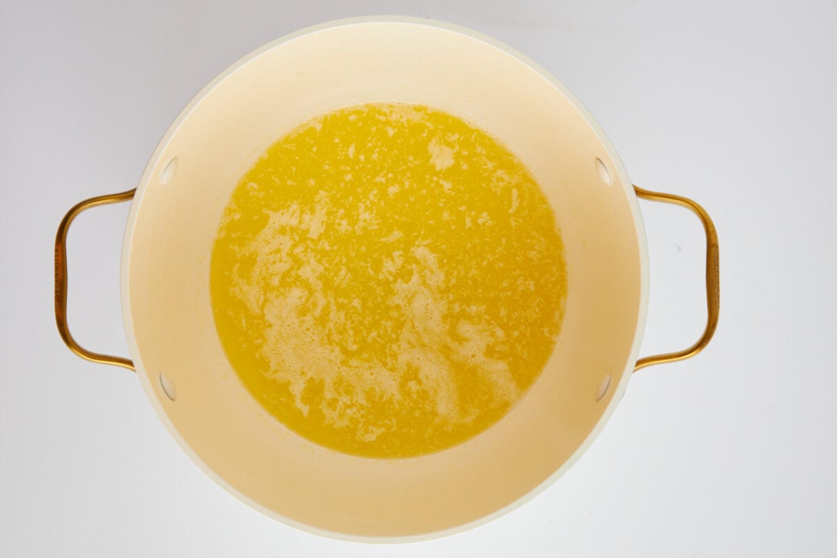 A pot of melted butter.