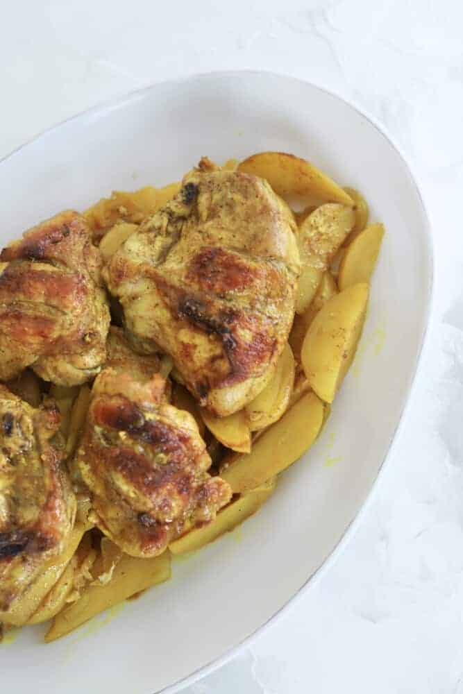 Middle Eastern Chicken and Potatoes