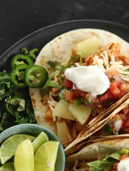 crock pot chicken fajita tacos