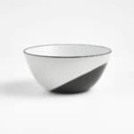 A black and white Thero mixing bowl.