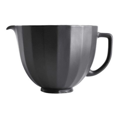Black matte Kitchenaid 5-quart ceramic bowl