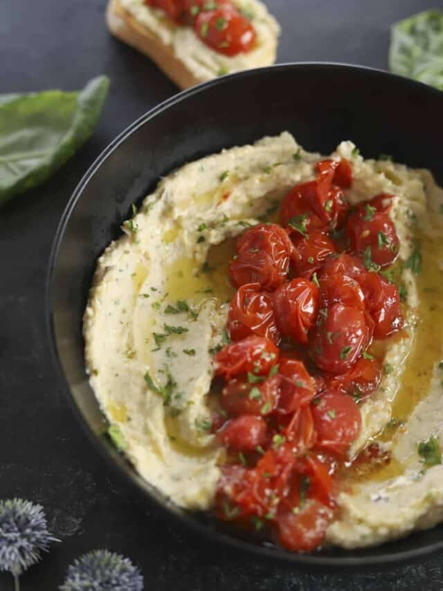 White Bean Dip with Roasted Tomatoes