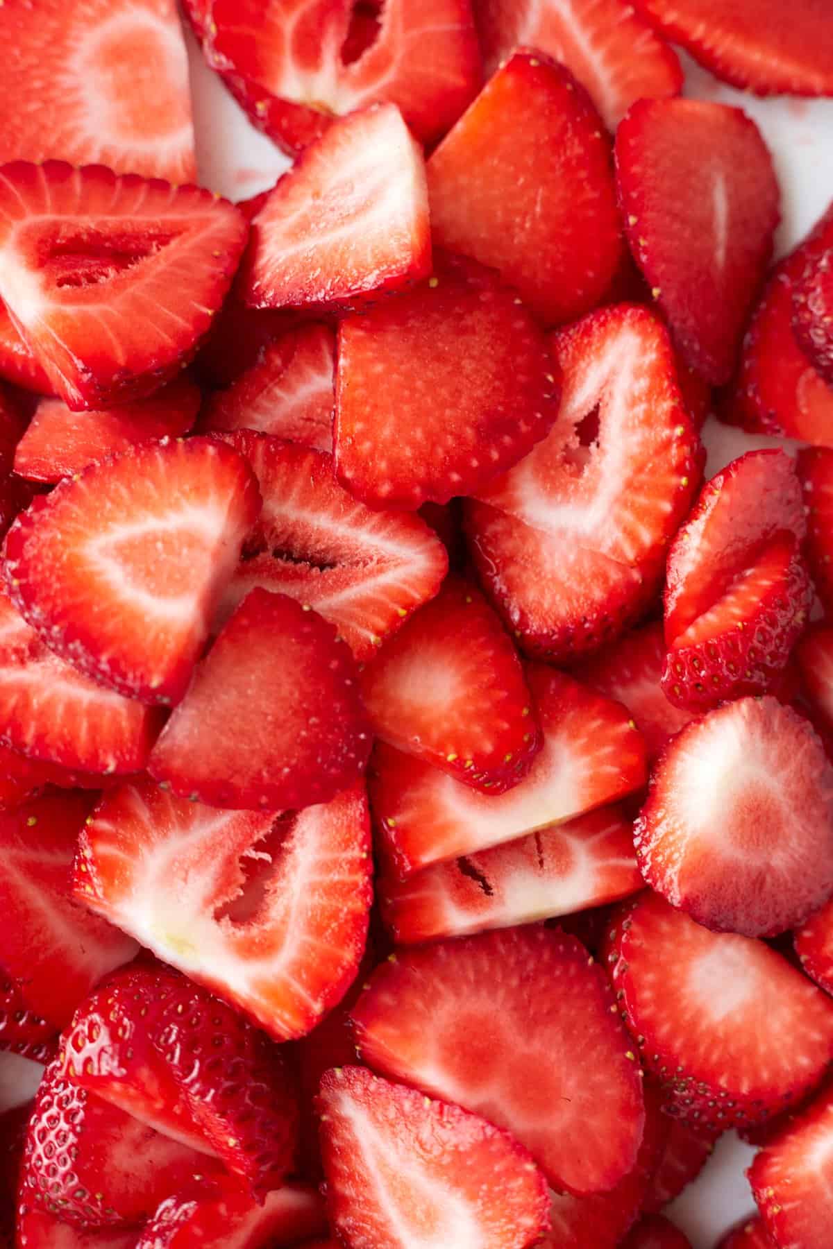 Fresh strawberries. 