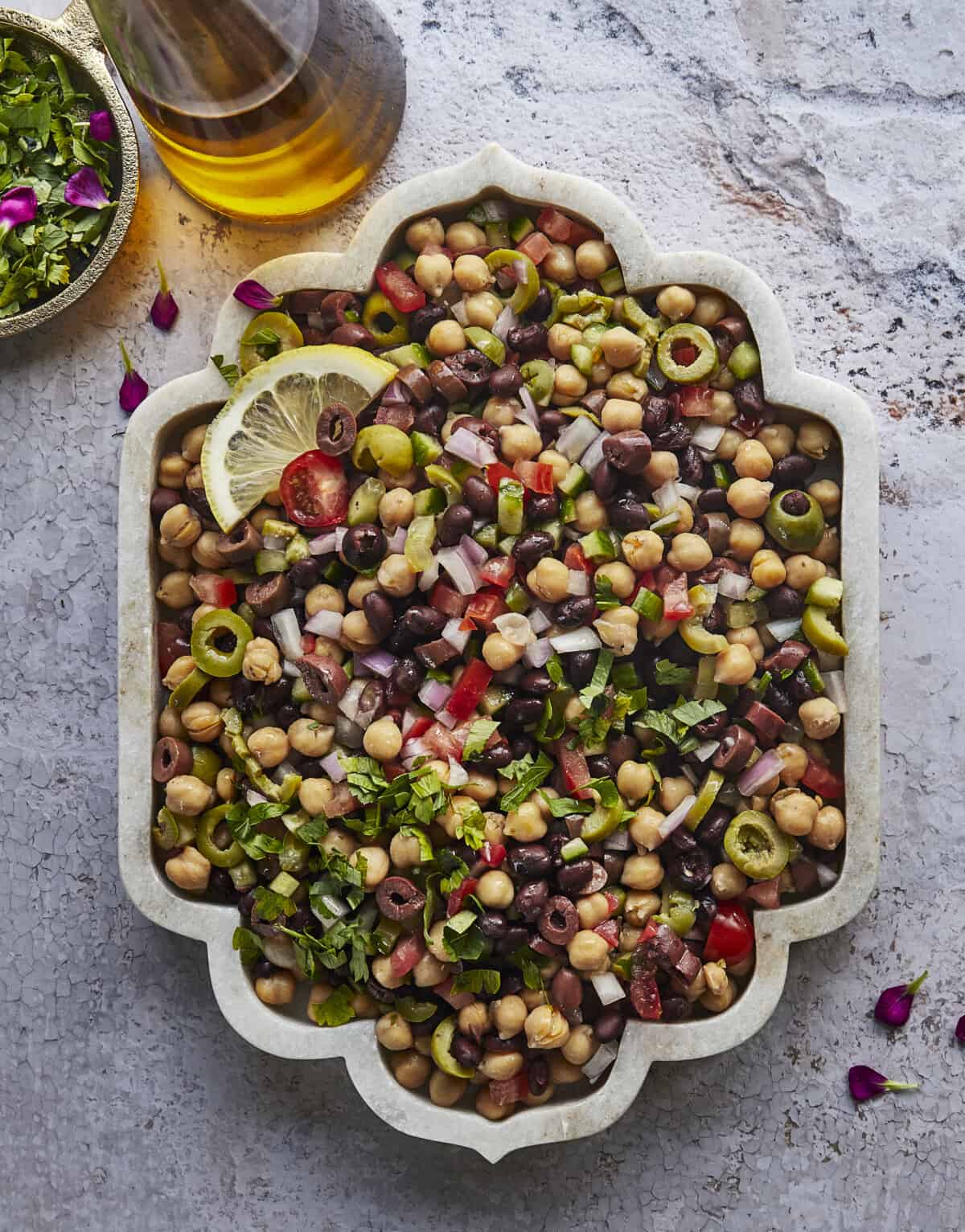 A bowl of Greek cowboy caviar. 