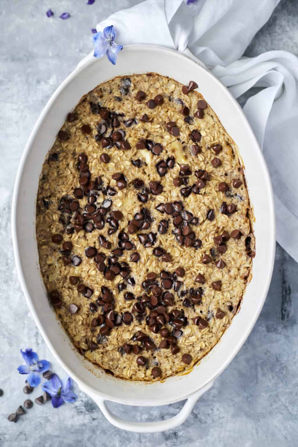 Healthy Baked Banana Bread Oatmeal