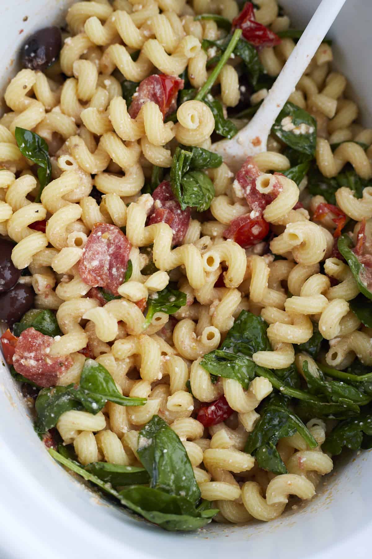 Slow Cooker Tomato and Feta Pasta Recipe