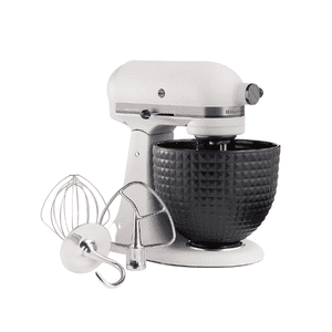KitchenAid ® Artisan ® Series Limited-Edition Light & Shadow 5-Quart Tilt-Head Stand Mixer with Black Ceramic Bowl.