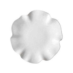 White Ruffle 16" Platter