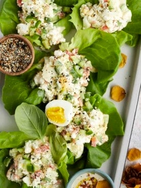 lettuce wraps with egg salad