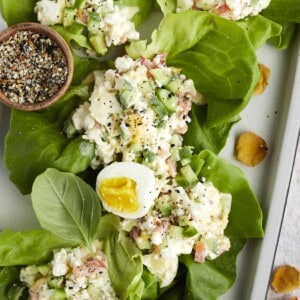 lettuce wraps with egg salad