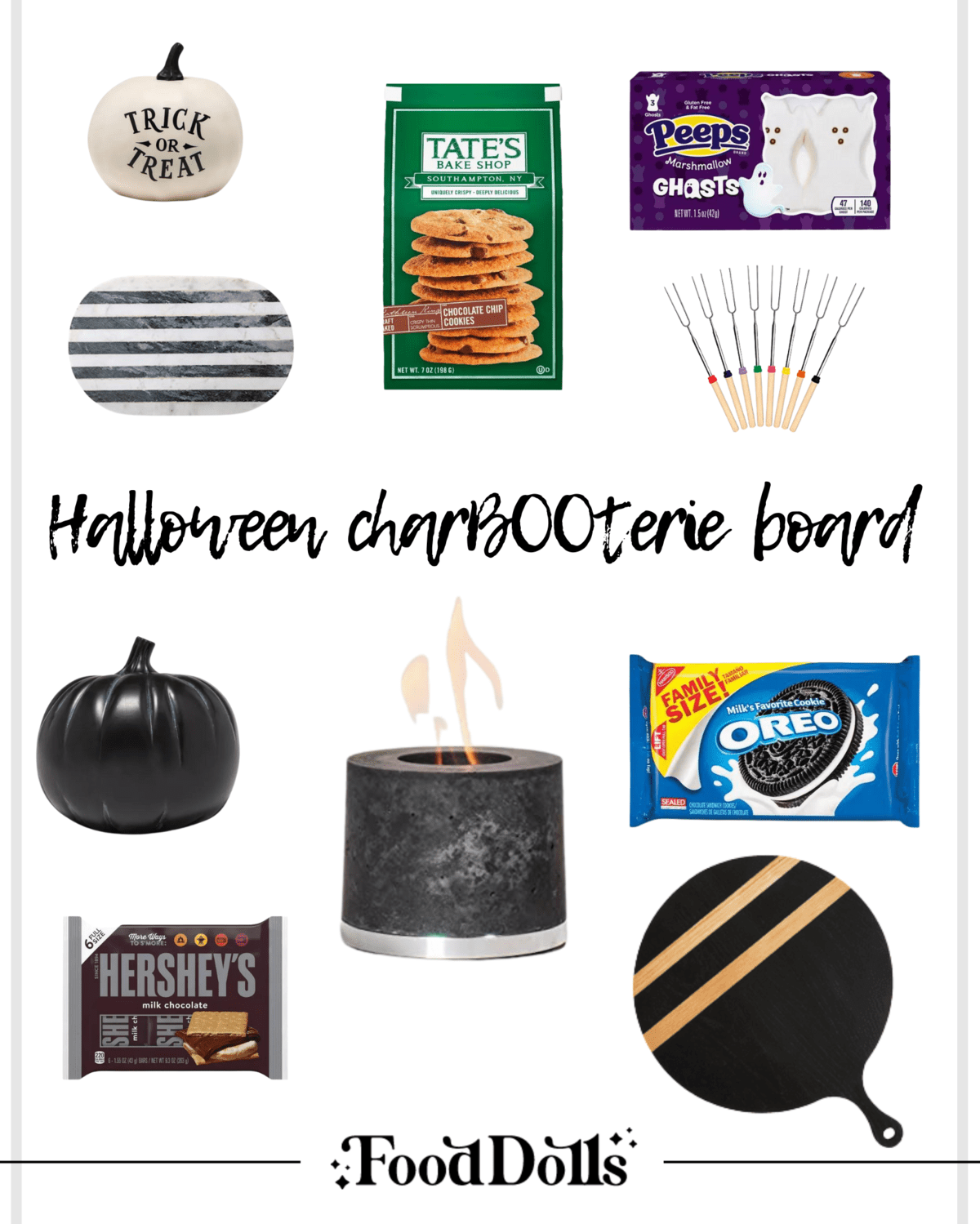Pinerest iamge for halloween smore board