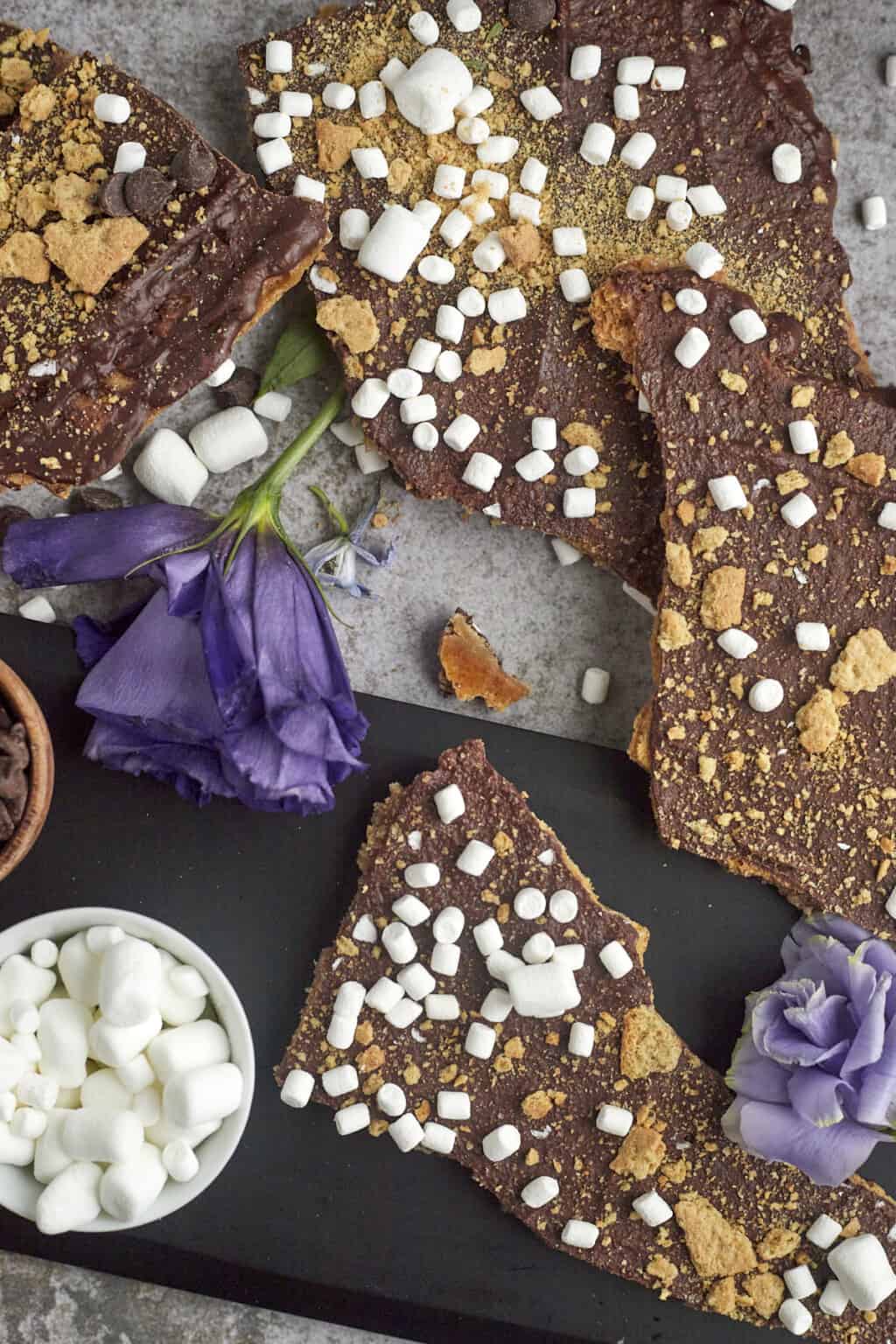 S'mores Graham Cracker Toffee Bars