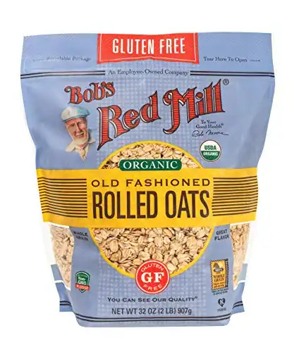 Bob's Red Mill Gluten Free Organic Old Fashioned Rolled Oats, 2 Pound (Pack of 1)