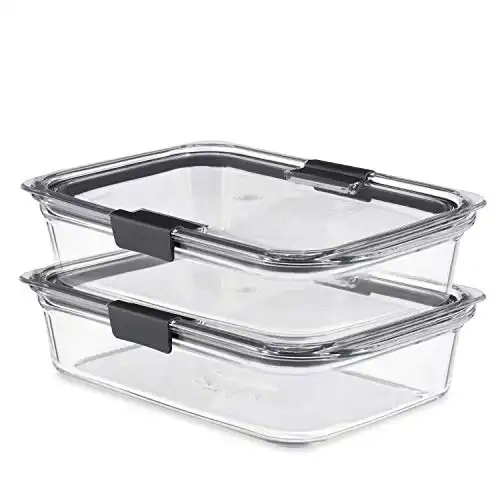 Glass Storage 8-Cup Food Containers with Lids