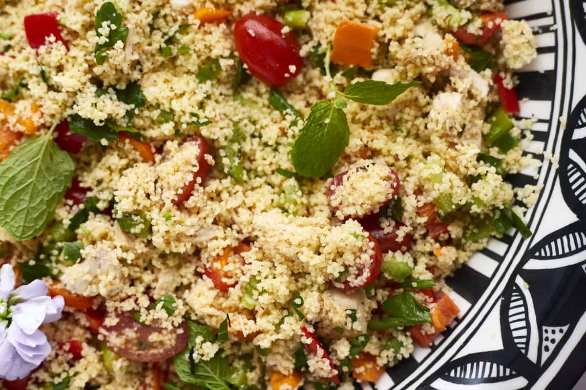 couscous salad with chicken