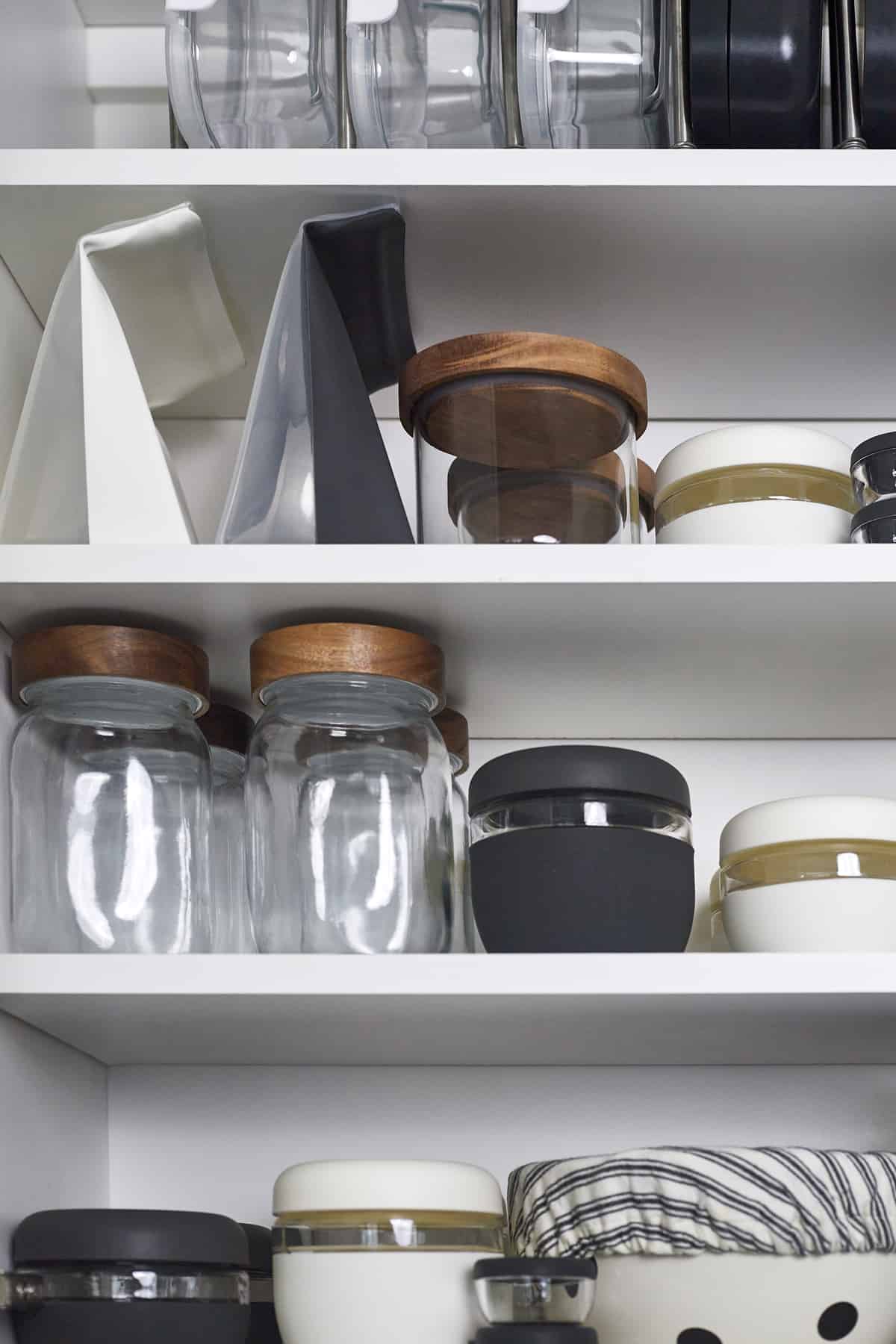 airtight containers for storage.