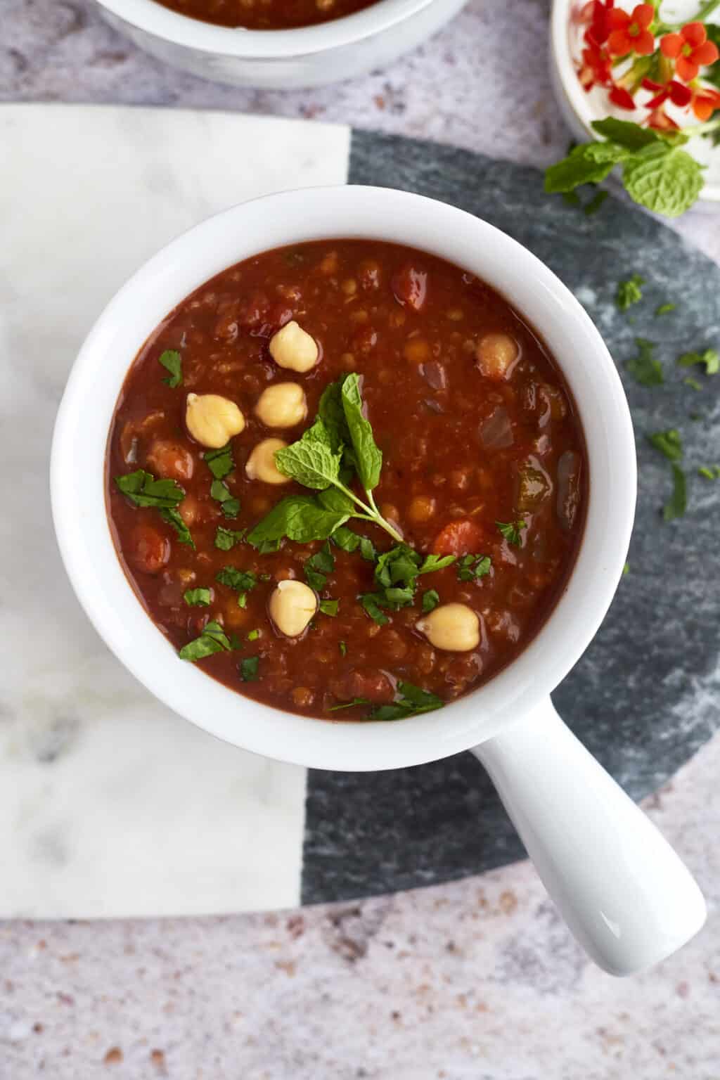 Slow Cooker Moroccan Harira Soup