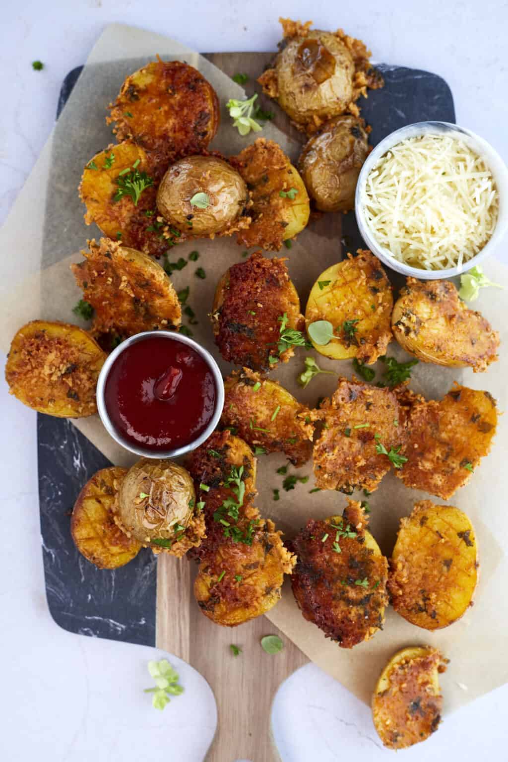 Parmesan Potatoes - Food Dolls