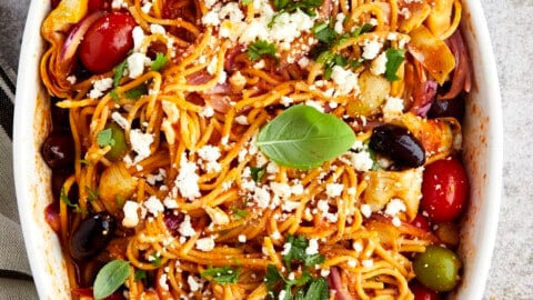 Angel Hair Pasta with Roasted Tomato Sauce - Entertaining with Beth