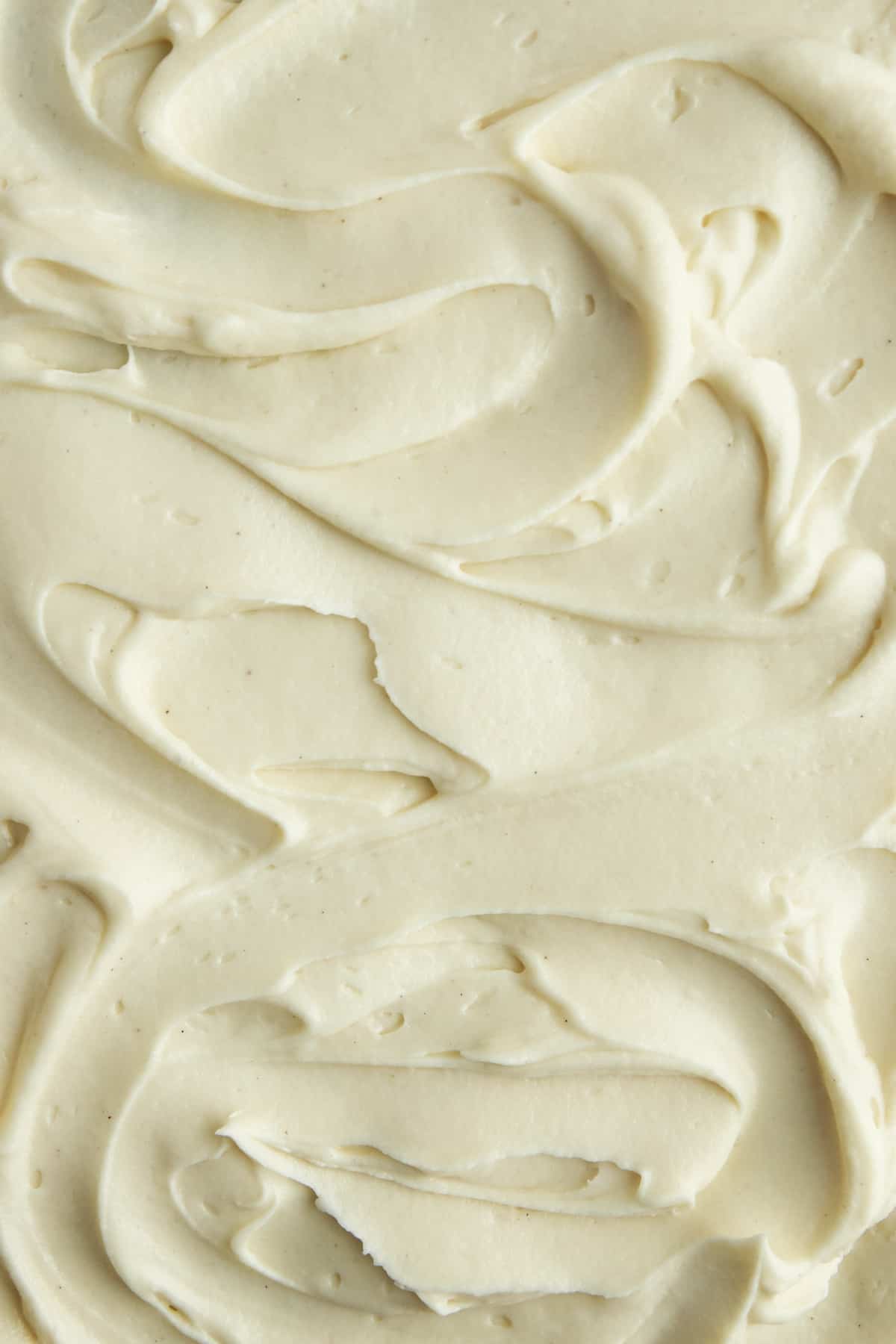 Homemade cream cheese frosting. 