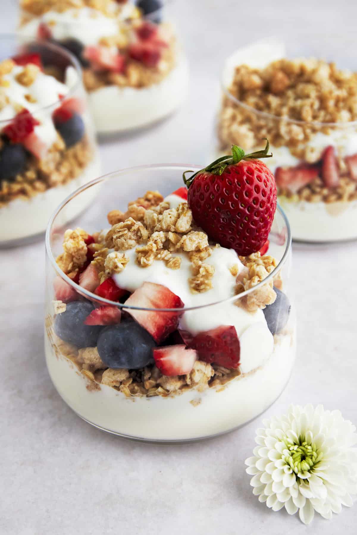 Meal Prep Fruit and Yogurt Parfaits