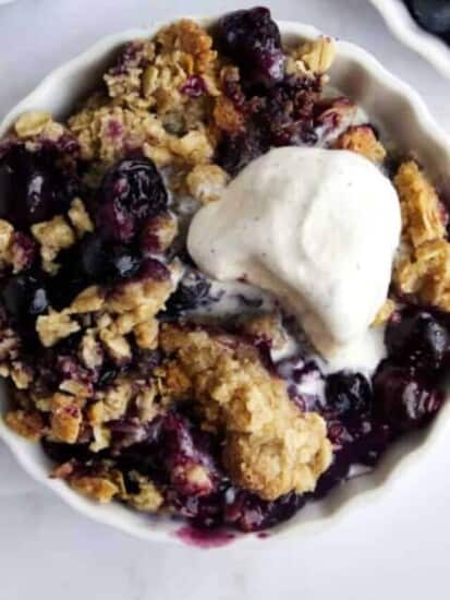 Easy Blueberry Crisp