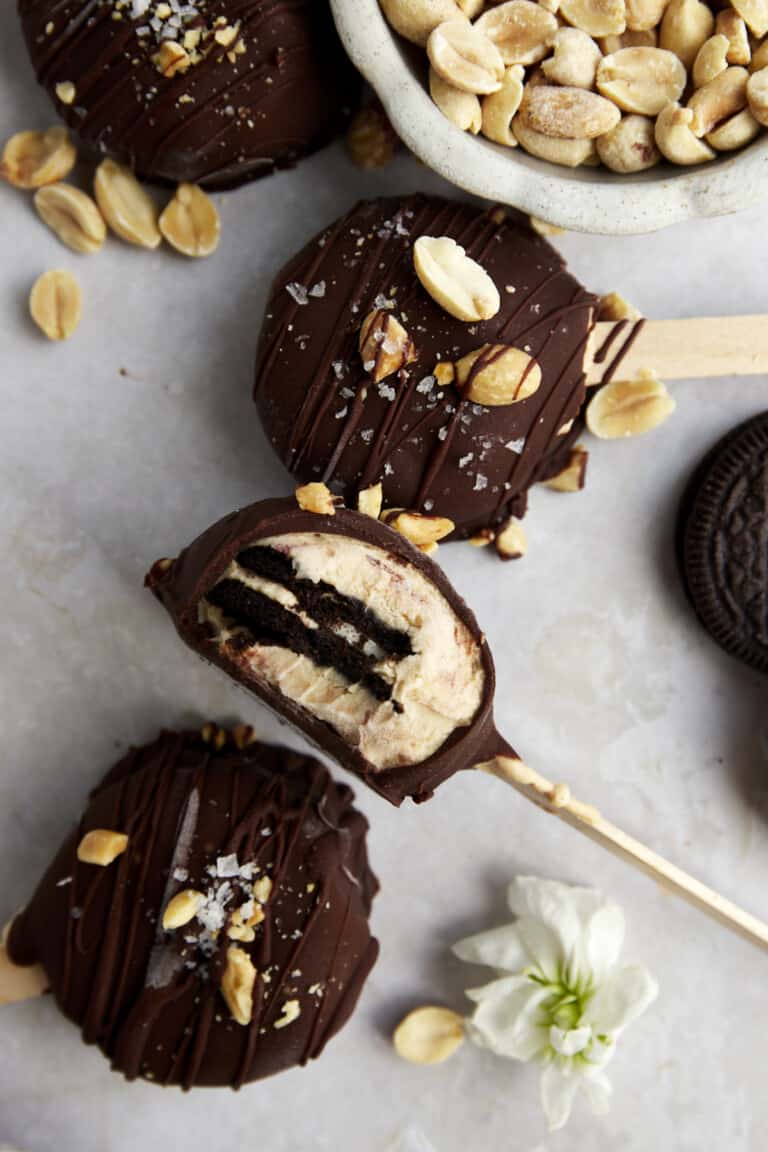 Oreo Clusters Peanut Butter Oreo Yogurt Popsicles - Food Dolls